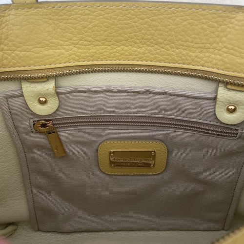 Salvatore Ferragamo Double Gancini Handbag Mini Tote Leather Yellow Women's - Picture 9 of 24