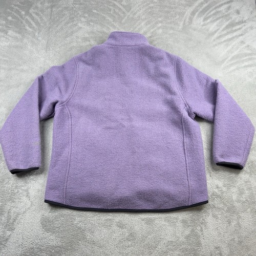 WOOLRICH Technowool Womens Size L Wool Full Zip Net Lined Jacket Purple - Picture 13 of 13