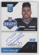 2017 Donruss Elite Pen Pals Blue Ink Curtis Samuel #PP-CS Auto 0o6m