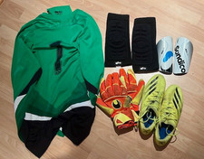 Torwart Ausr&uuml;stung, Fu&szlig;ball: Trikot, Schuhe Gr.43, Schoner Gr. L