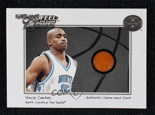 2001 Fleer Greats of the Game Feel the Game Hardwood Classics Vince Carter HOF - Picture 1 of 3