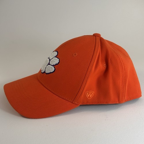 Clemson Tigers Top of the World Memory Fit Hat Orange White Football Baseball - Picture 2 of 9