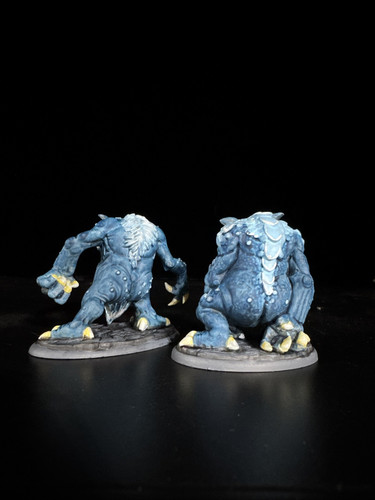 RIVER TROLL PAINTED BONES REAPER MINIATURE Rock Snow Gaming Dungeons & Dragons - Picture 2 of 6