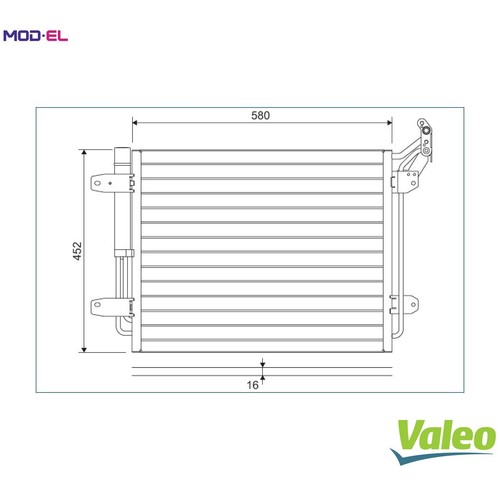 CONDENSER AIR CONDITIONING 814091 FOR VW TIGUAN/TIGUAN/LIMITED/SUV CAWA 2.0L - Picture 1 of 9