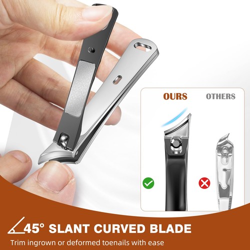 Toenail Clippers for Thick Toenails for Seniors, Angled Large Toe Nail Clippe... - Picture 5 of 7