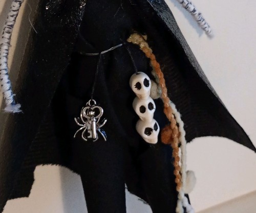 Bespoke Skeleton Art Doll, Voodoo, Halloween wiccan,Pagan, Spooky, Supernatural. - Picture 5 of 5