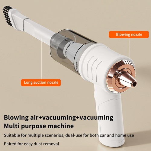 2 In1 Wireless Car Vacuum Cleaner High Powerful Dual Use For Suction And Blowing - Photo 6/12