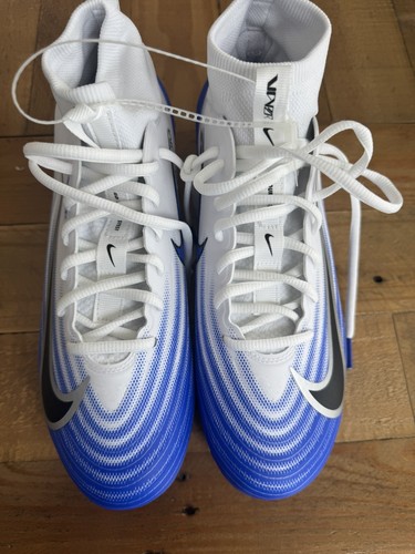 Nike Zoom Air Vapor Pro 1 Men’s Football Cleats White Blue FB3298-101 Size 8 - Picture 2 of 6
