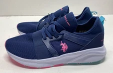 U.S. Polo Assn. Women Blue Solid Sneakers Athletic Shoes Size 8.5