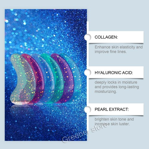 12 Pieces Collagen Eye Gels Mask Moisture Anti Wrinkles Skin Tightening Anti-age - Picture 8 of 12