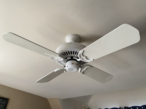 Vintage Casablanca Panama 50” Ceiling Fan - 4 Speed, Snow White, 4/5 Blade - Picture 11 of 11