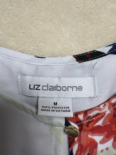 Liz Claiborne Dressy Tank Blouse Medium - Picture 2 of 4
