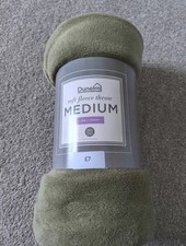 Moss Green Soft Throw 130 x 170 From Dunelm New with Tags