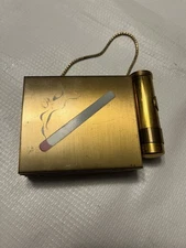 Vintage 2 Sides  CARRY ALL / MINAUDIERE - Cigarette Compact Mirror Case