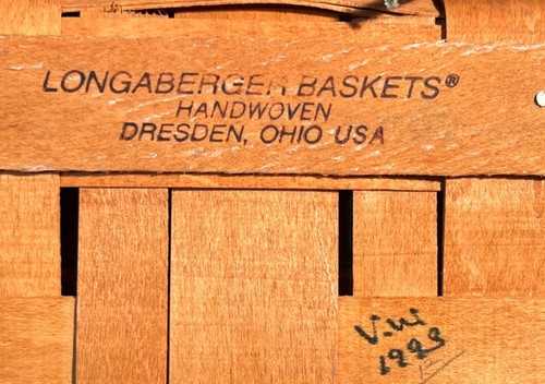 Longaberger Tablettkorb - 1993 (RK) - Bild 6 von 11