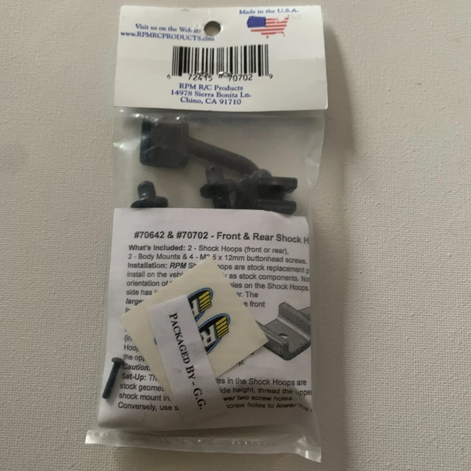 RPM Rear Shock Hoops /Body Mounts W/Adjustable Ride Height 70702 NEW - Image 2 of 2