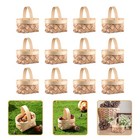 12 Pcs Small Mini Woven Wooden Baskets Candy Gift Baskets For Tea Party