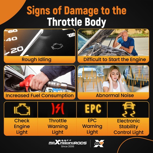 Throttle Body for Toyota Matrix/Corolla 05-08 for Pontiac Vibe Base 2005-2006 - Picture 4 of 20