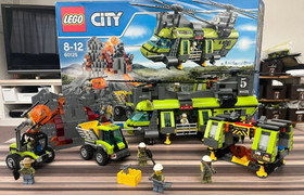 LEGO City Volcano Heavy - lift Helicopter No. 60125 Set With Box Instructions