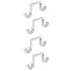 2 Pairs Gardinenstangen Halterung Vorhangstange Vorhangstangenhalterung