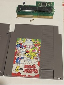 Bubble Bobble 2-Part Game for Nintendo NES Authentic System See Photos