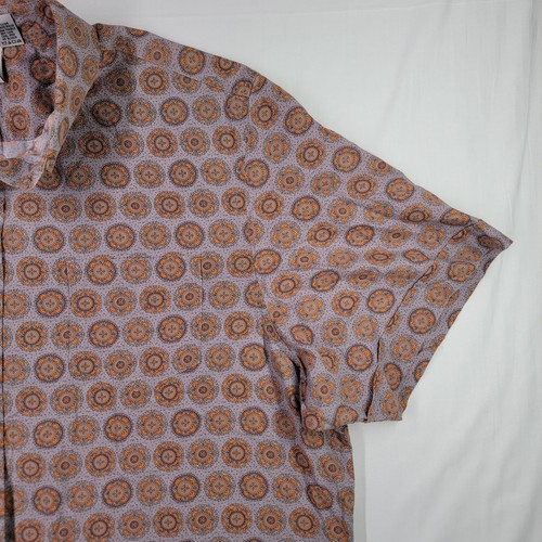 Kennington Ltd. Shirt Men XXL Button Up Short Sleeve Geometric Dots - Picture 5 of 19