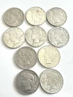 Lot of 10 (Ten) US Silver Dollar Coins Peace Dollars 1922 Circulated