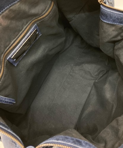 Balenciaga The Work Marine Leder Handtasche Beuteltasche Tasche Große Kapazität mit Spiegel - Bild 10 von 10