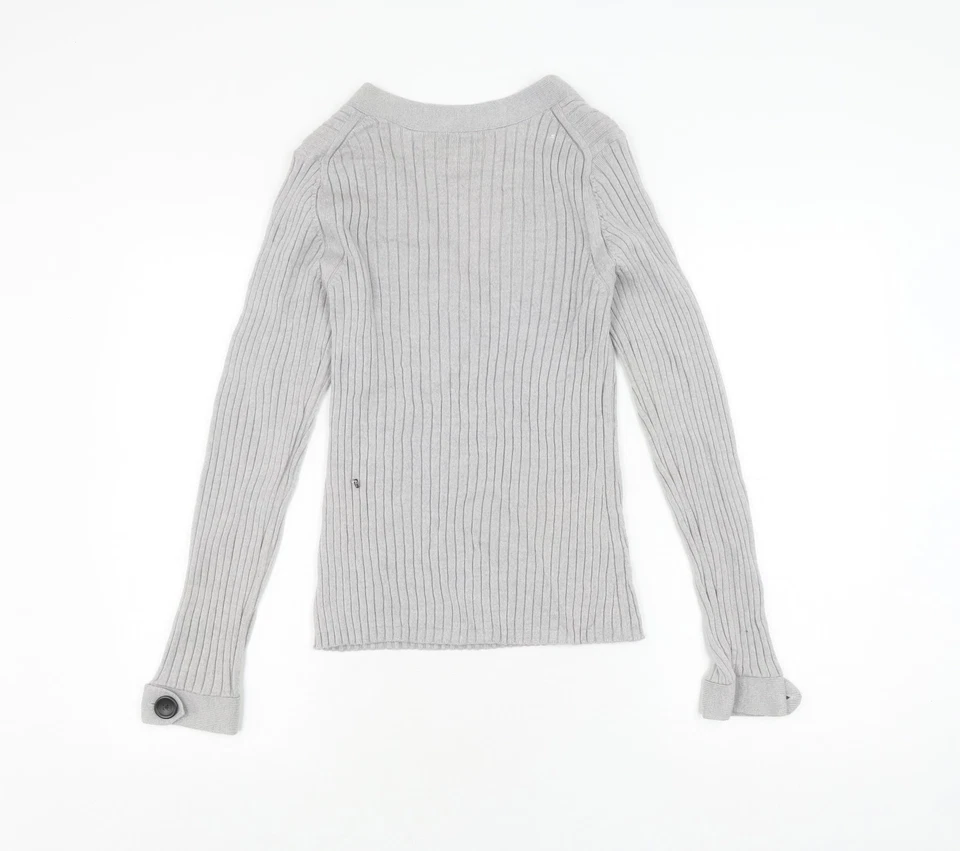 Jersey para mujer Banana Republic gris cuello en V L Foto 2 de 4