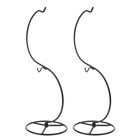  2 Pcs Desktop Micro Landscape Stand Crystal Flower Rack Glass Plant Holder