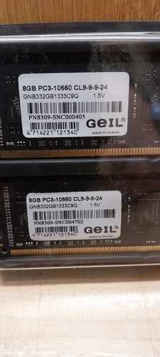 RAM Speicher GEIL 8GB PC3-10660 GNB332GB 1333C9Q 1,5 V Neu OVP - Bild 3 von 5