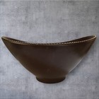 Southern Living MARIO BATALI Italian Stitch 13.75" Large Brown Serving Bowl