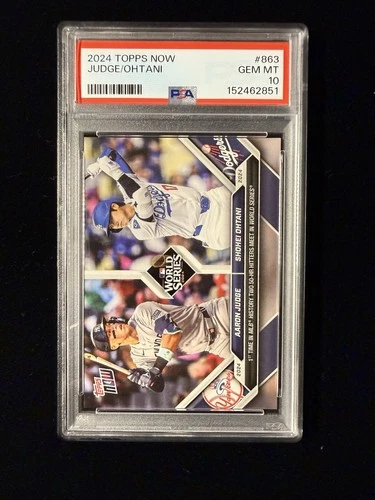 PSA 10 - 2024 Topps Now Aaron Judge Shohei Ohtani  WORLD SERIES #863