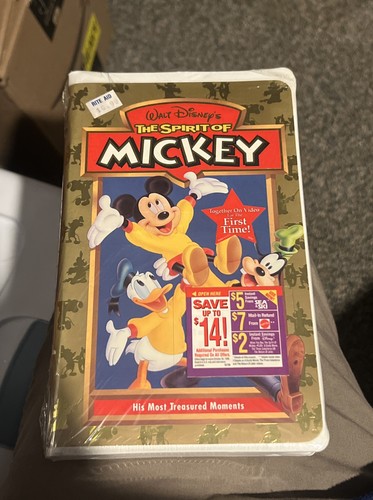 NEW & SEALED! Walt Disney The Spirit of Mickey VHS Video Tape Best Mouse Moments - Foto 1 di 2