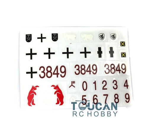 HengLong 1:16 Scale RC Tank Model German III H 3849 Cross Decal Sticker - Picture 1 of 6