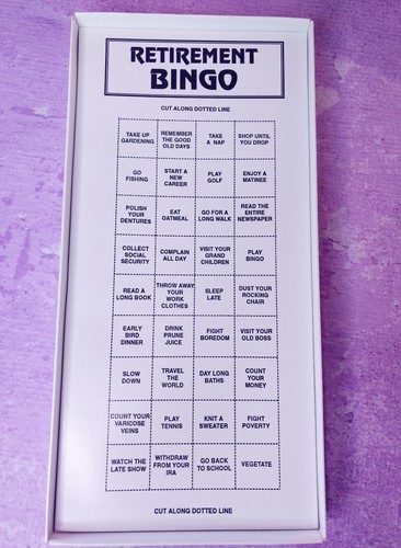Juego de bingo de jubilación 1993 foro novedades COMPLETO sin usar marcadores de tarjetas de colección - Imagen 6 de 12