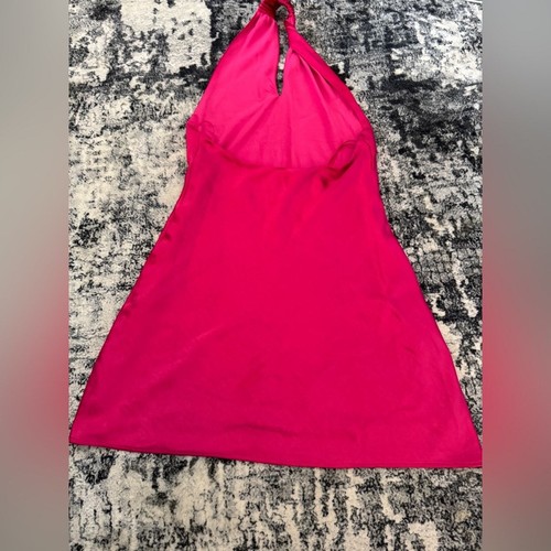 Pre-Owned Size 6 O.P.T. pink Stain Halter Dress - Picture 7 of 8