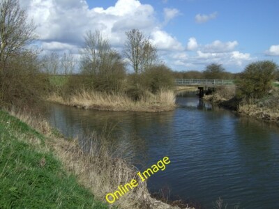 Foto 6x4 Abzweigung der Abflüsse Northlands\/TF3453 West Fen Auffangwasserabfluss c2014