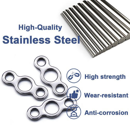 Anillo sólido de pesca de agua salada señuelos de pesca conector pivotes de pesca anillo de asistencia - Imagen 4 de 12