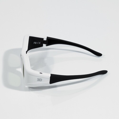 1 Paar 3D3 A1111 Universal 3D TV Brille Active Shutter IR & RF Weiß Brille - Bild 10 von 12