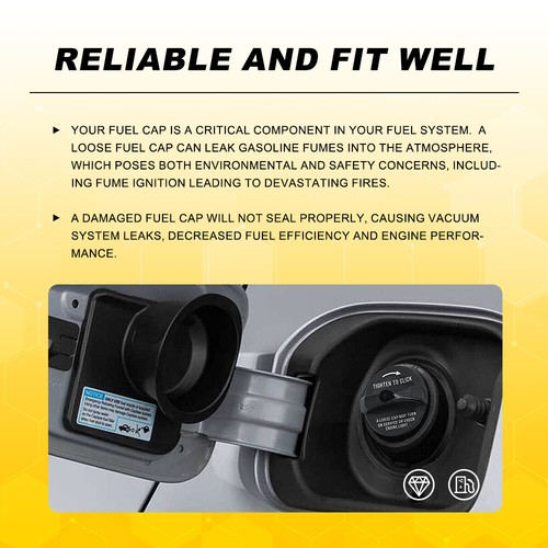 for Chrysler Dodge 1999-00 Cirrus Stratus Sebring 2001-07 Fuel Gas Cap - Picture 8 of 17