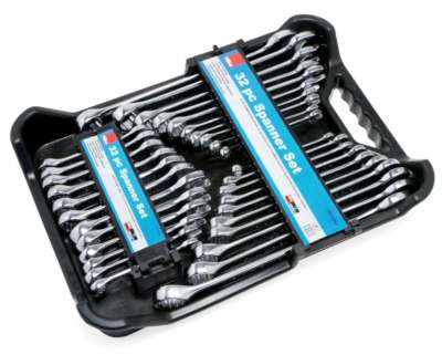 #ad HILKA SPANNER SET 32PC METRIC AF STUBBY COMBINATION OPEN RING WRENCH 16213203 GBP 26.99