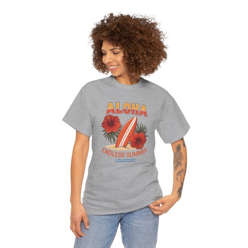 Beach Vibes T-Shirt | Summer Ocean Waves Tee | Retro Aloha endless summer Shirt - Picture 35 of 85