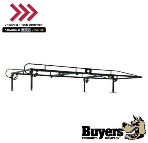 Buyers Products 1501260 14-1/2 ' Black Service Body Ladder Rack - Picture 1 of 4