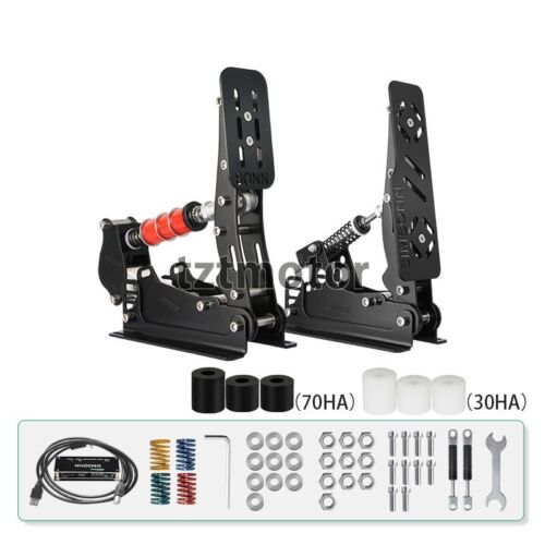 2-Pedal Set HE Pedals SIM Racing Pedals Load Cell Pedals without Pedal Plate