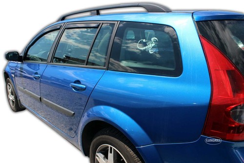 Wind Deflectors HEKO Fits Renault Megane 2 2002-2008 5 Door Estate 4pc - Picture 8 of 9