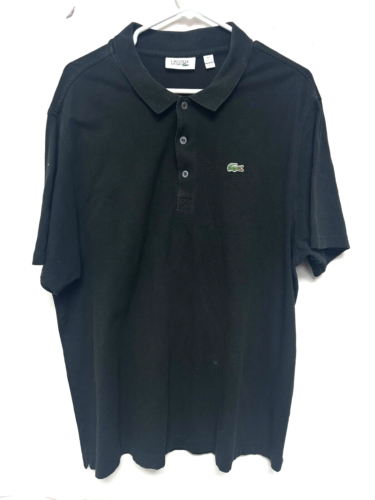 Lacoste Short Sleeve Polo Shirt Men's Size 2XL Black | eBay