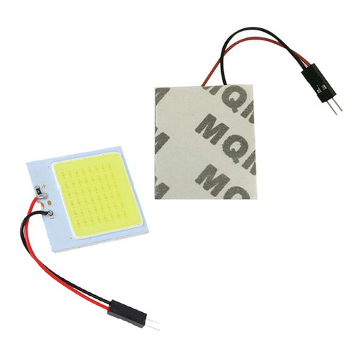 1X 48SMD COB T10 Car Interior Panel Light White Panel LED 12V Dome Lamp Bulb 4W - Imagen 3 de 7