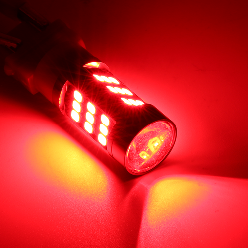 Syneticusa 1157 LED Brake Strobe Flashing Red Tail Stop Light/Parking Bulbs - Foto 4 di 8