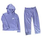 Nike Girl Size 4 Velour Hoodie Pullover Joggers Pants 2 Piece Set 3-4 Years NWT